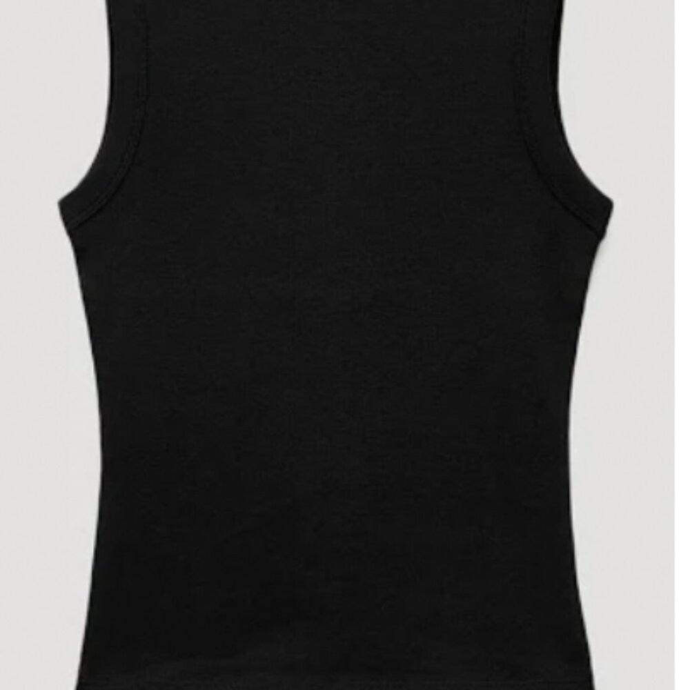 zara black tank top